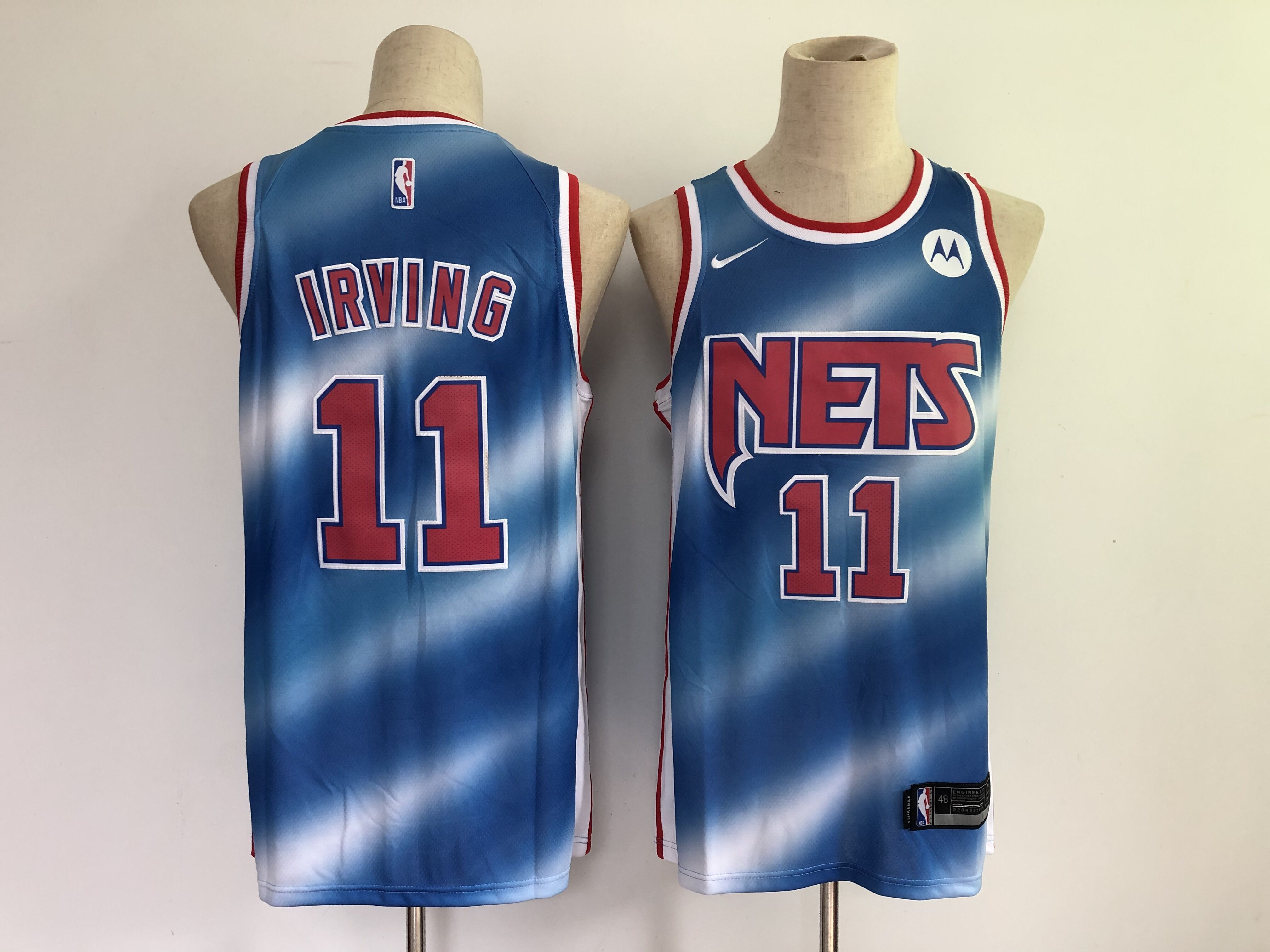 Men Brooklyn Nets #11 Irving Blue 2021 Nike Game NBA Jersey